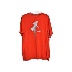 Nike Dri Fit T Shirt "Legacy" Orange Men's Size L